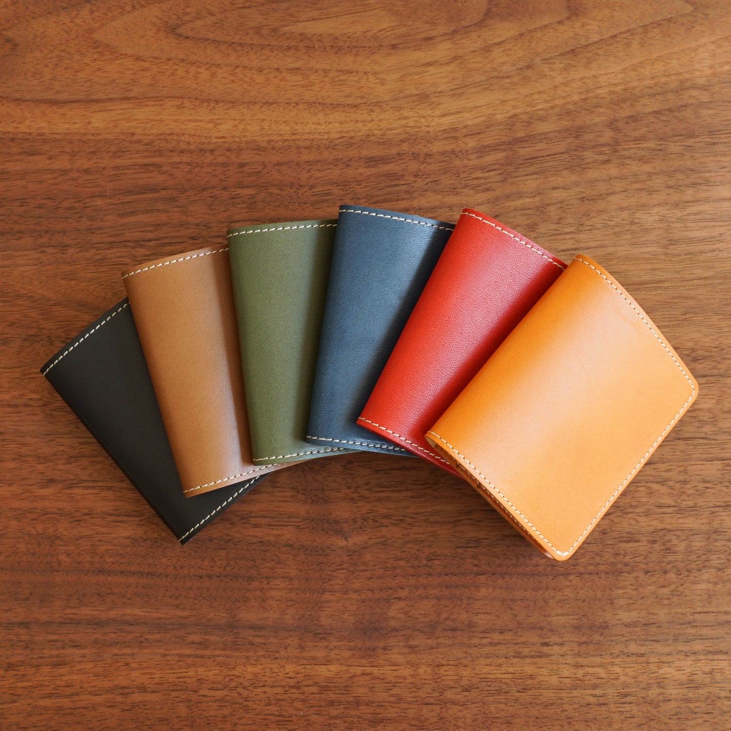 Vintage Series Compact Bi-fold Wallet, Genuine Leather (Tochigi Leather)
