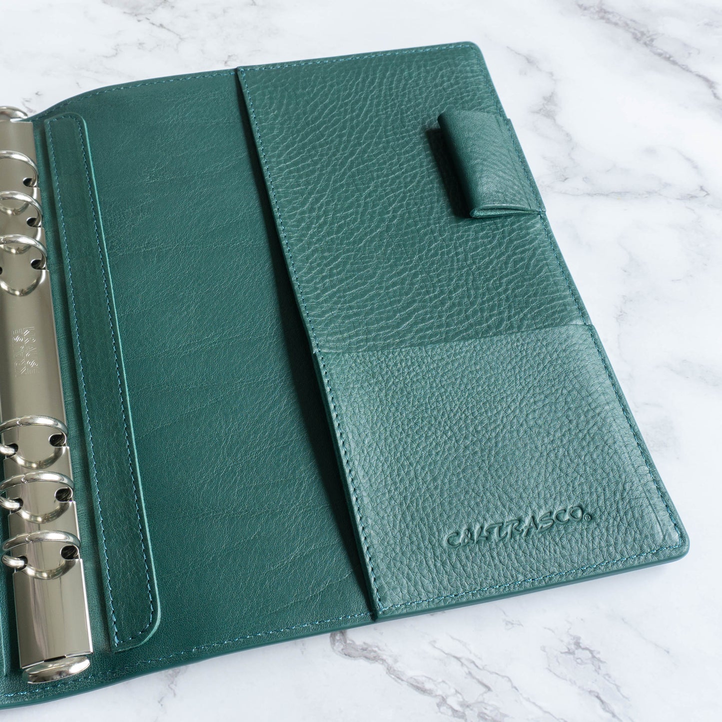 C&L TRASCO ≪Antique 시리즈≫ 시스템 수첩 A5 사이즈 (내경 20 mm링) 가죽(이탈리안 레더)