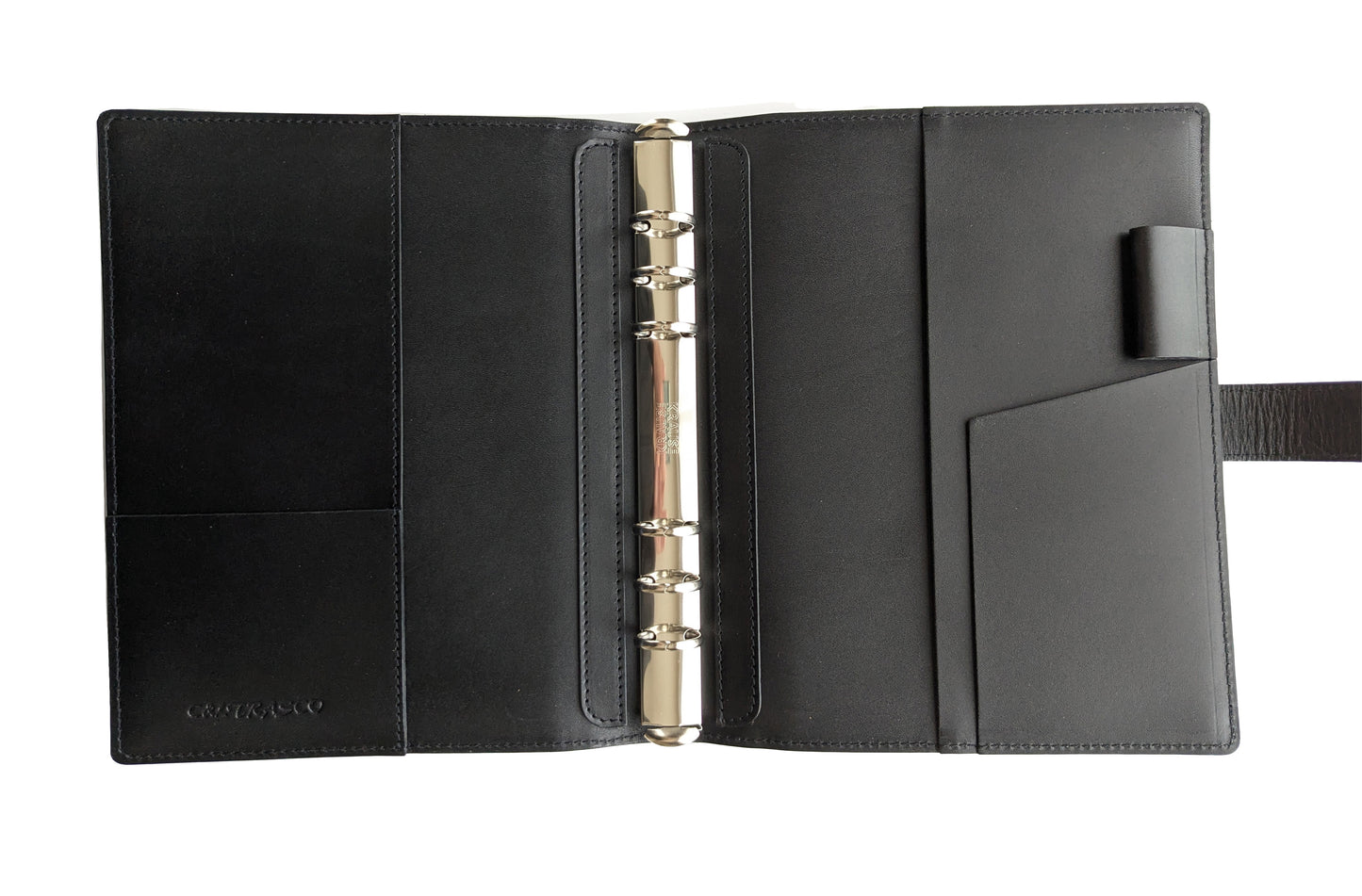 C<RASCO Fuago Series System Notebook, A5 Size (20mm Inner Ring), Genuine Leather
