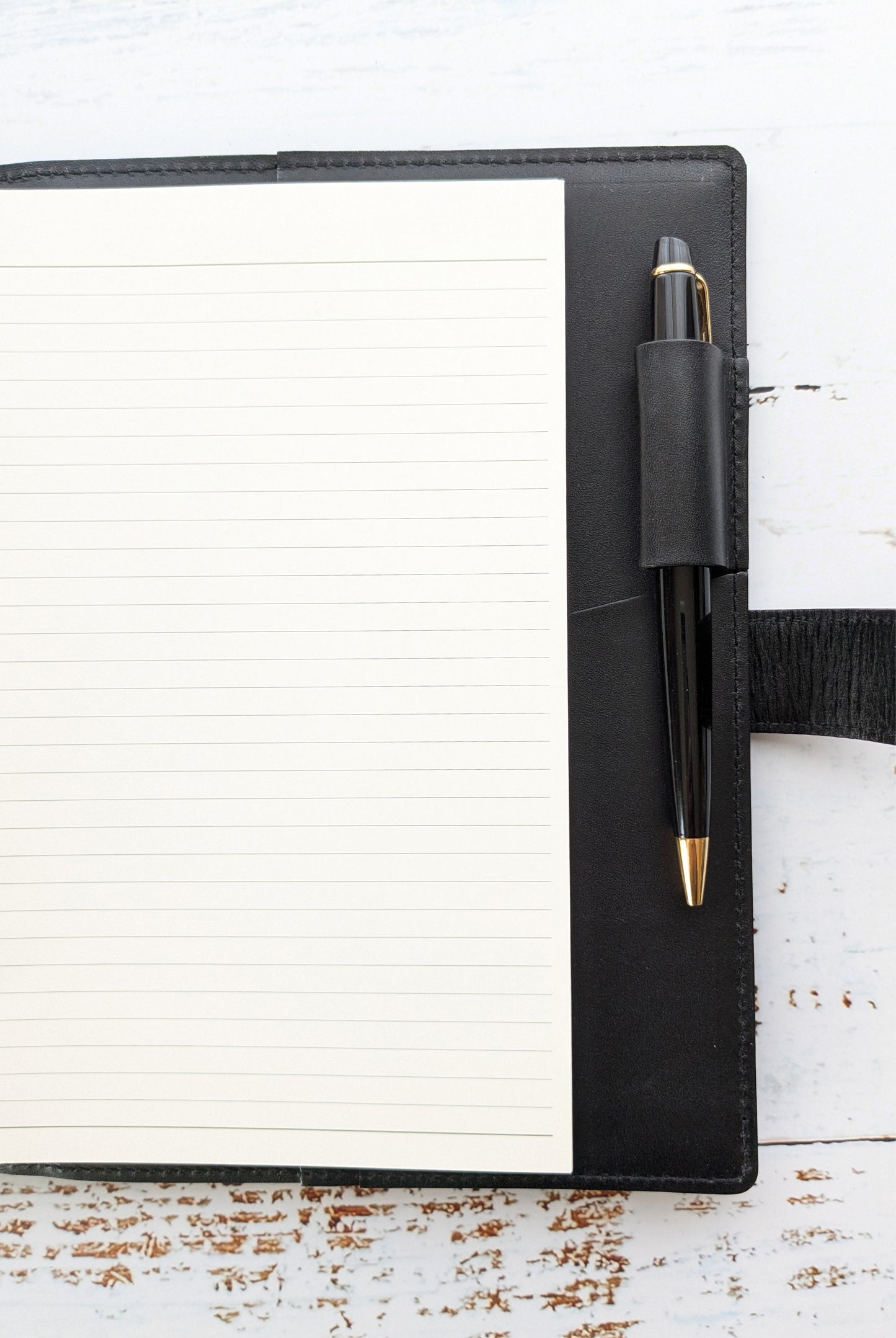 C<RASCO Fuago Series System Notebook, A5 Size (20mm Inner Ring), Genuine Leather