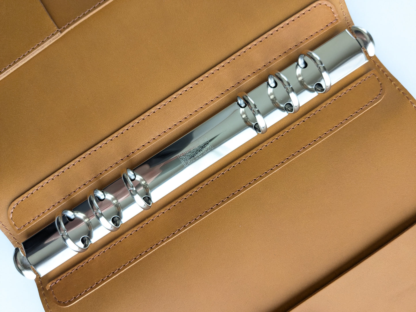 C<RASCO Fuago Series System Notebook, A5 Size (20mm Inner Ring), Genuine Leather