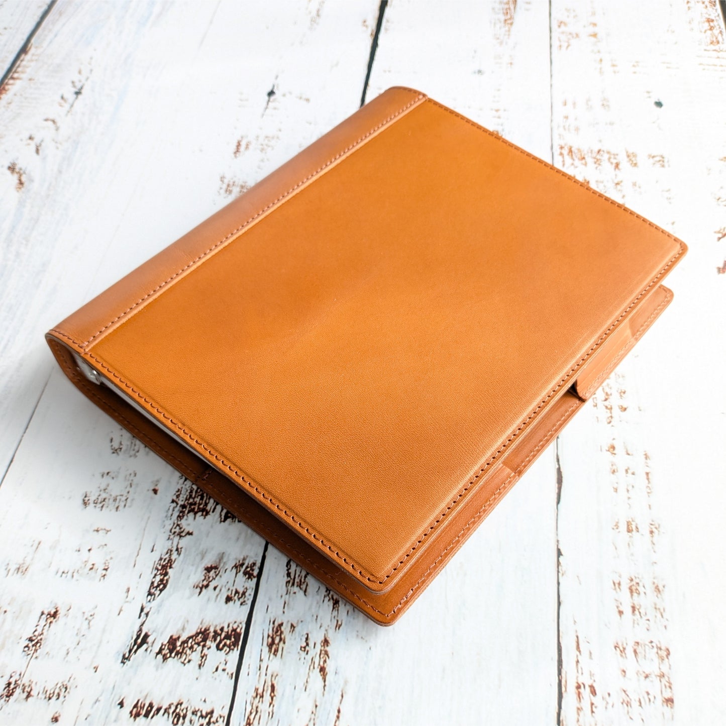 C<RASCO ≪Vintageシリーズ≫ 【ルーズリーフ 20穴】システム手帳 バインダー A5 (内径20mmリング) 本革(栃木レザー)