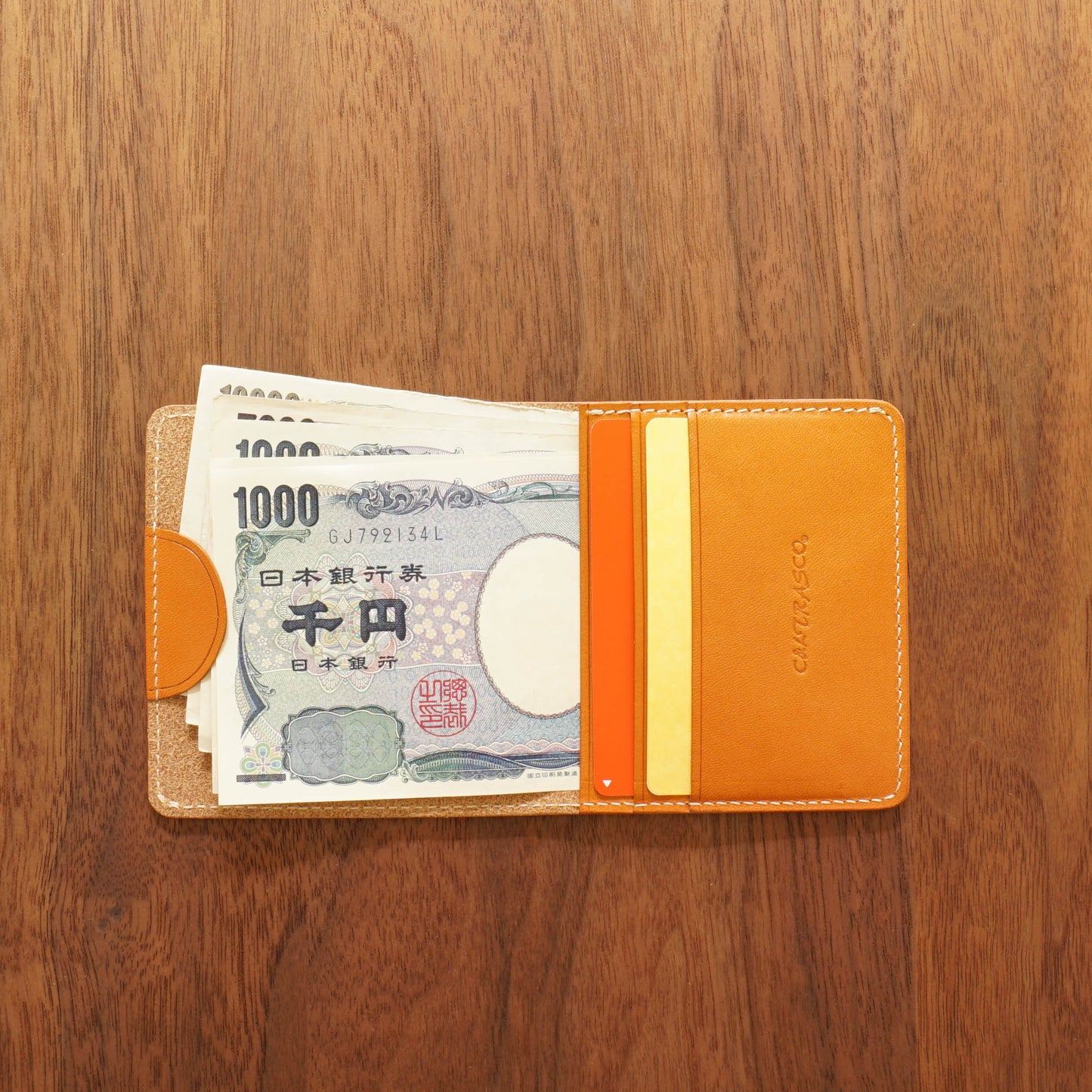≪Vintageシリーズ≫ 二つ折り財布 コンパクト 本革(栃木レザー)