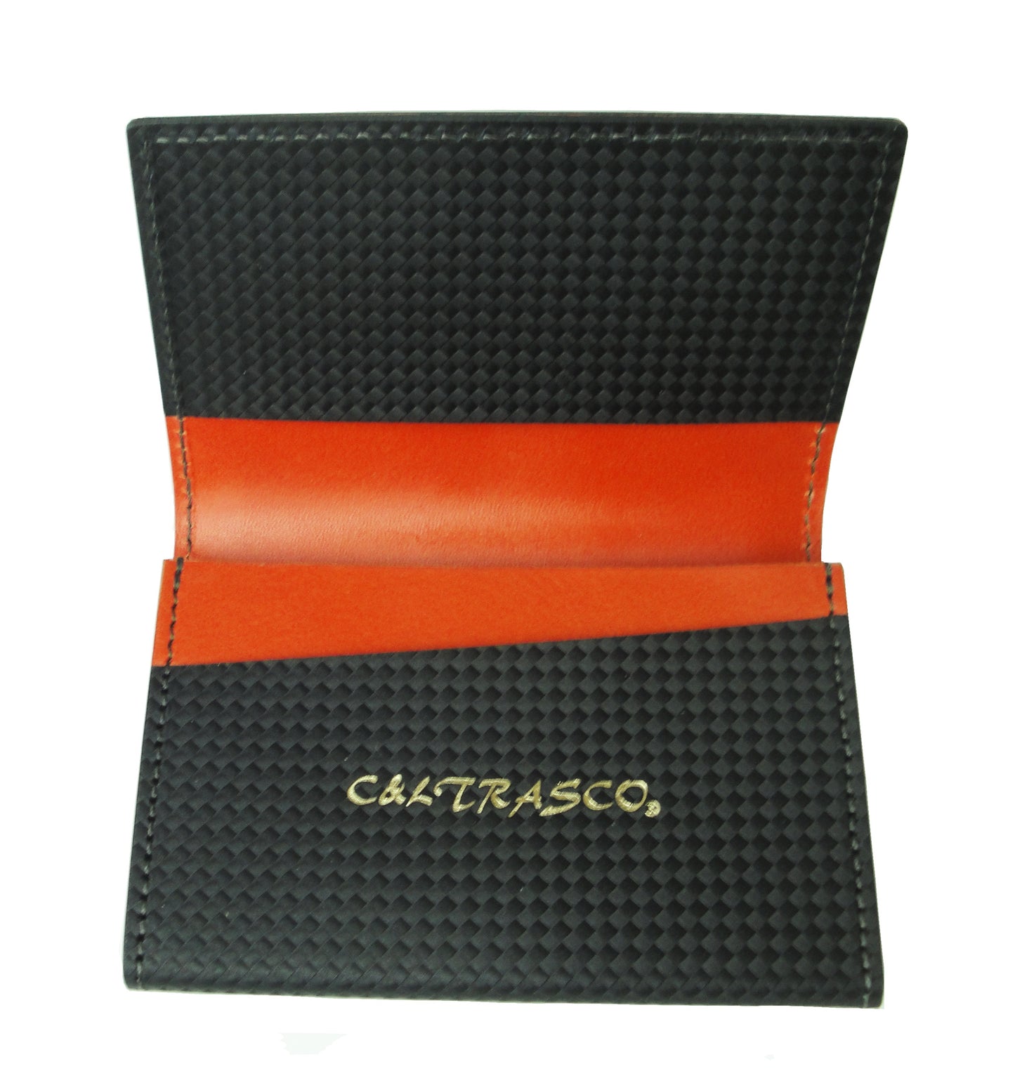Business Card Holder Genuine leather CP series Carbon pattern leather and Tochigi leather Nume leather used Men's Women's