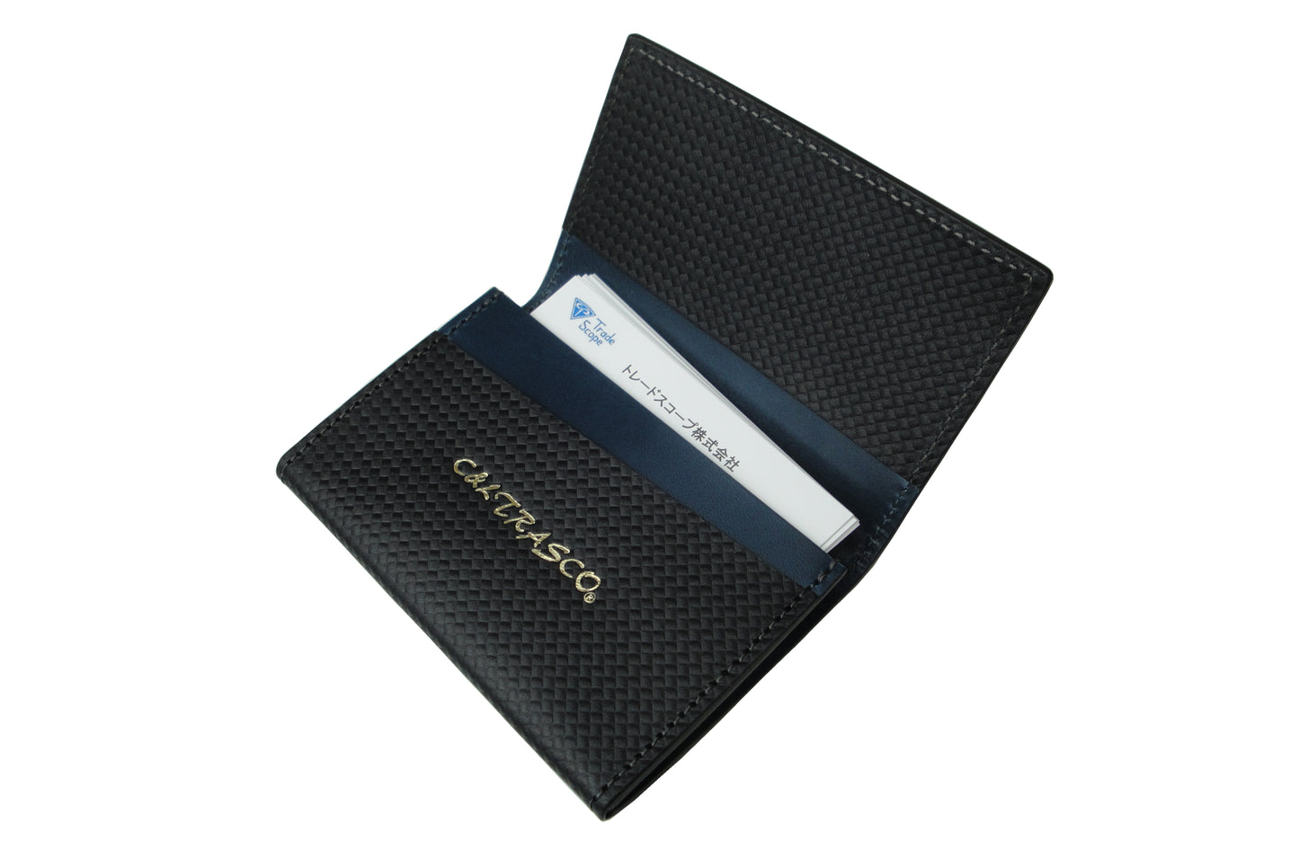 Business Card Holder Genuine leather CP series Carbon pattern leather and Tochigi leather Nume leather used Men's Women's