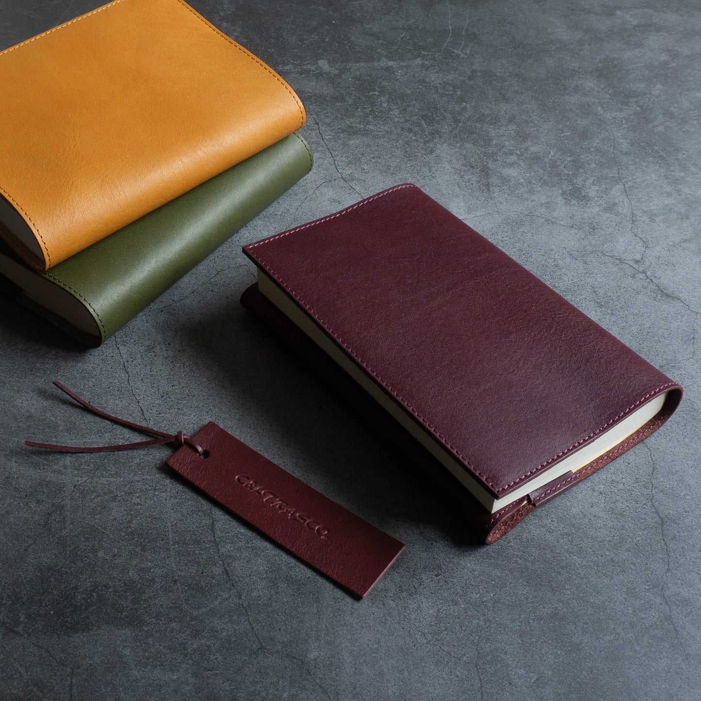 C&L TRASCO ≪Zeabaシリーズ≫ ブックカバー A6/文庫本サイズ 本革(抗菌加工レザー)