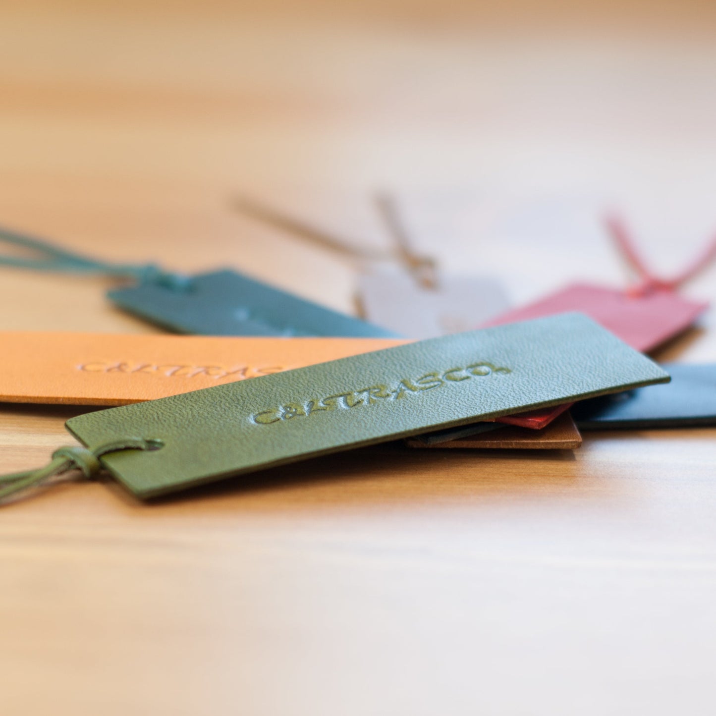 ≪Classic Series≫ “Name engraving” bookmark genuine leather (Tochigi leather)
