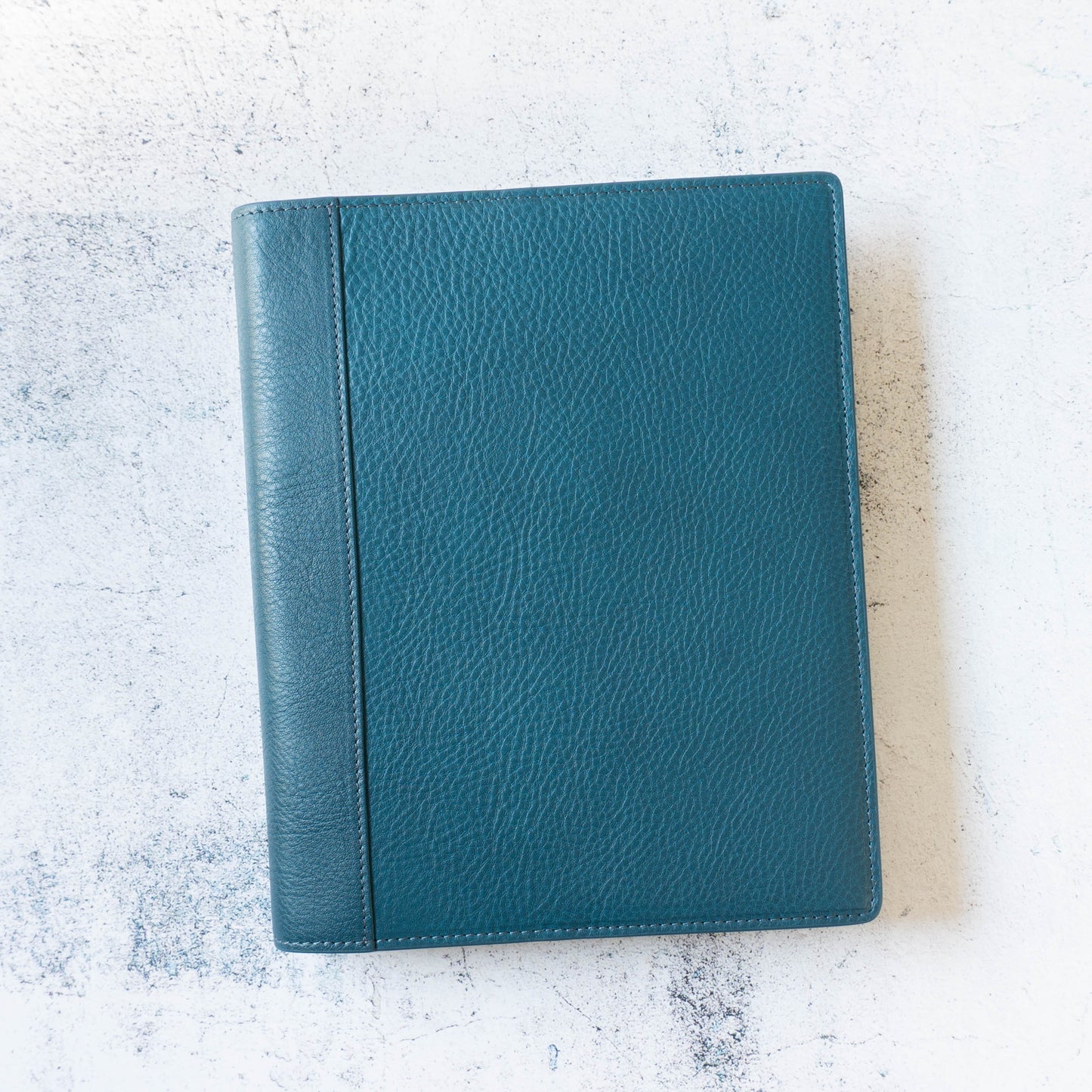 [Japanese Craftsman Made / Vintage] Leather "6 round rings binder" Planner A5 0.79inchs (20mm) ring Vegetable tanned Italian leather