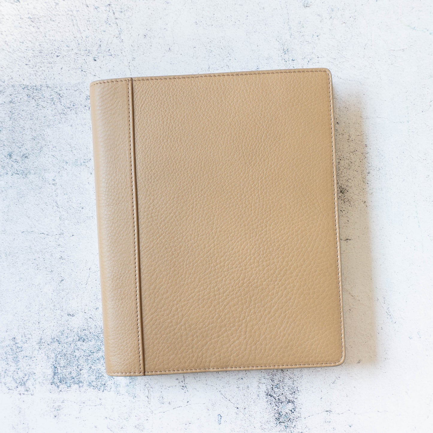 [Japanese Craftsman Made / Vintage] Leather "6 round rings binder" Planner A5 0.79inchs (20mm) ring Vegetable tanned Italian leather