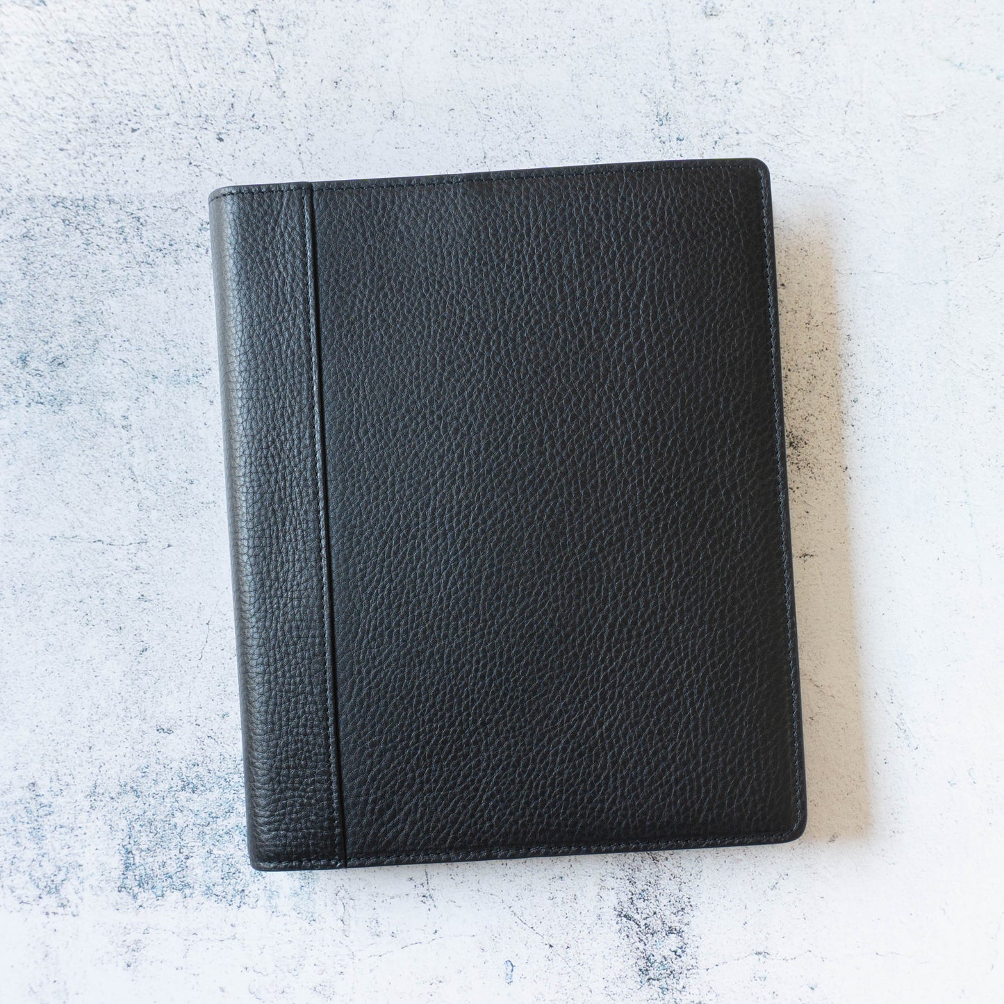 [Japanese Craftsman Made / Vintage] Leather "6 round rings binder" Planner A5 0.79inchs (20mm) ring Vegetable tanned Italian leather