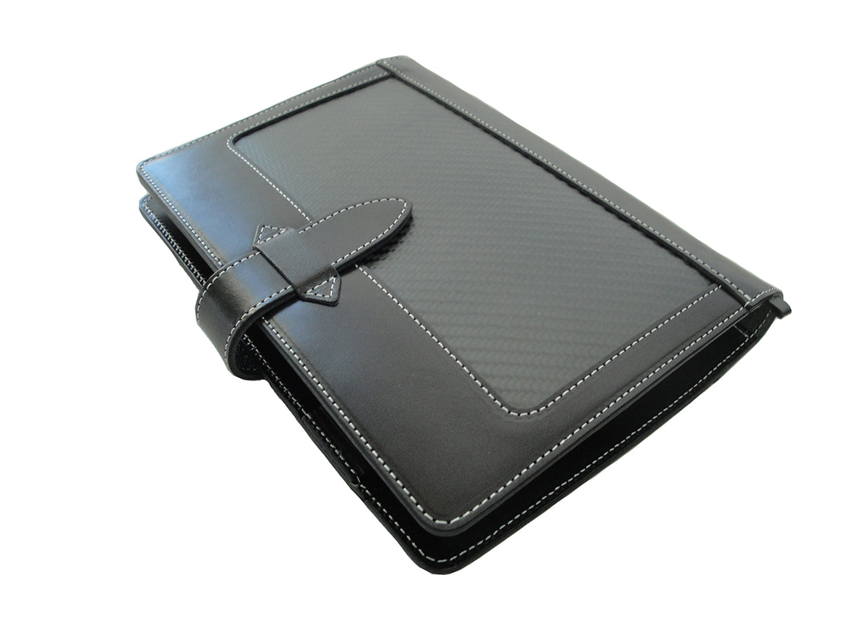 C＆LTRASCO/リアルカーボン・クロス/栃木レザーのA5 手帳カバー（限定販売）