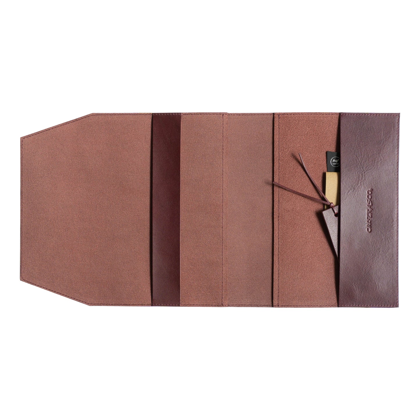 [Japanese Craftsman Made / Classic] Book cover 46 size / 46 size hard cover Genuine leather /with bookmark
