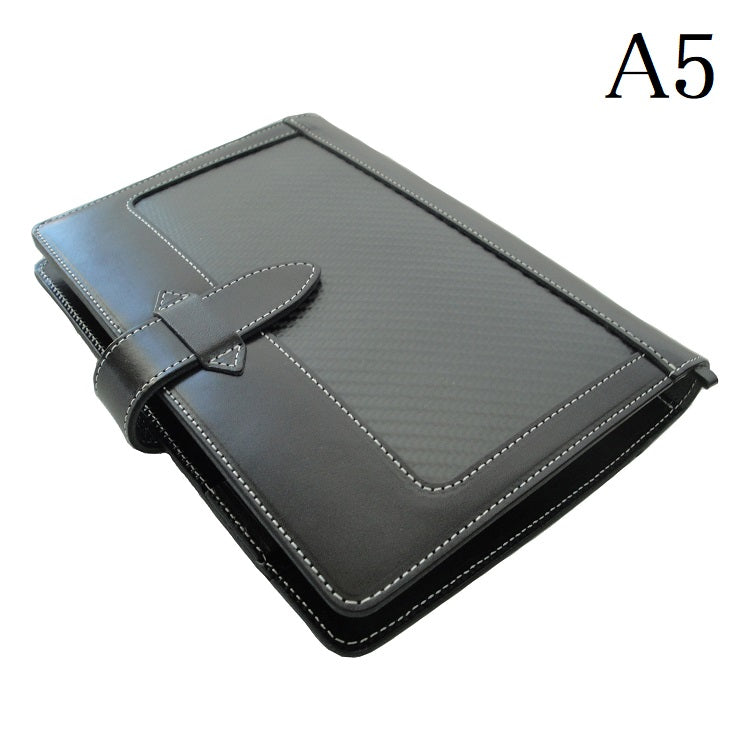 [Japanese Craftsman Made / Carbon] Notebook & Memo Pad Cover Genuine leather & real carbon