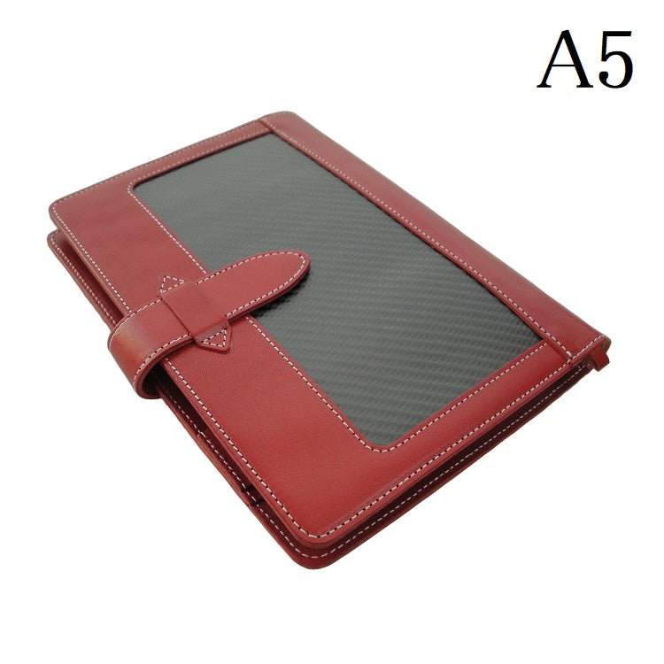 [Japanese Craftsman Made / Carbon] Notebook & Memo Pad Cover Genuine leather & real carbon