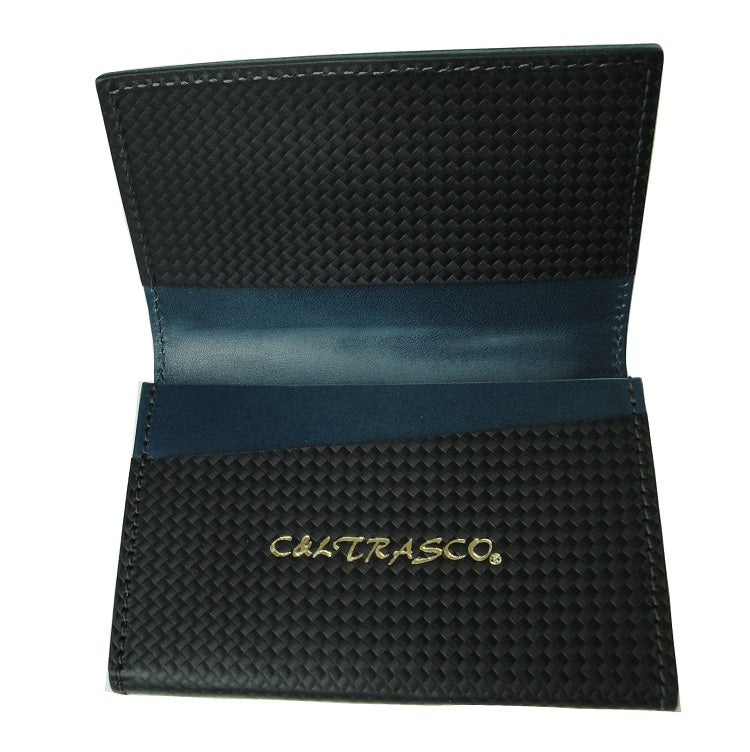 Business Card Holder Genuine leather CP series Carbon pattern leather and Tochigi leather Nume leather used Men's Women's