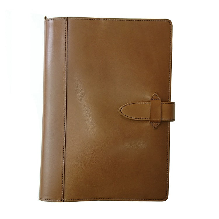 [Japanese Craftsman Made / Classic] Notebook cover B5 size  (Leather tanned with vegetable tannins)  with leather bookmark